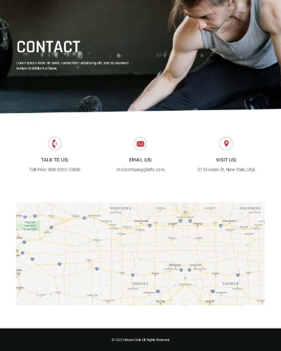 Fitness Club Contact